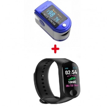 Promo 1+1 Aparat de masurare puls, Oximetru pentru deget cu display, Pulsoximetru, Masurare Saturatie Oxigen, Pentru Deget + Bratara inteligenta M3 Promo 1+1 Aparat de masurare puls, Oximetru pentru deget cu display, Pulsoximetru, Masurare Saturatie Oxigen, Pentru Deget + Bratara inteligenta M3