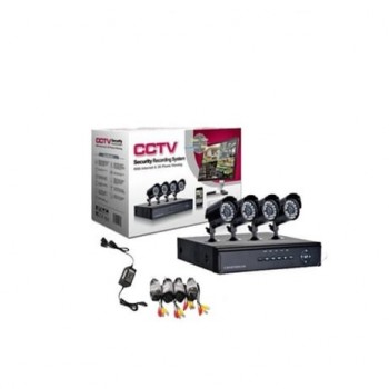 Kit supraveghere 4 camere interior si exterior fara telecomanda Cod 03150CHVMND Kit supraveghere 4 camere interior si exterior fara telecomanda Cod 03150CHVMND