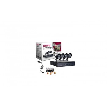 Kit supraveghere 4 camere interior si exterior fara telecomanda Cod 03150CHVMND Kit supraveghere 4 camere interior si exterior fara telecomanda Cod 03150CHVMND
