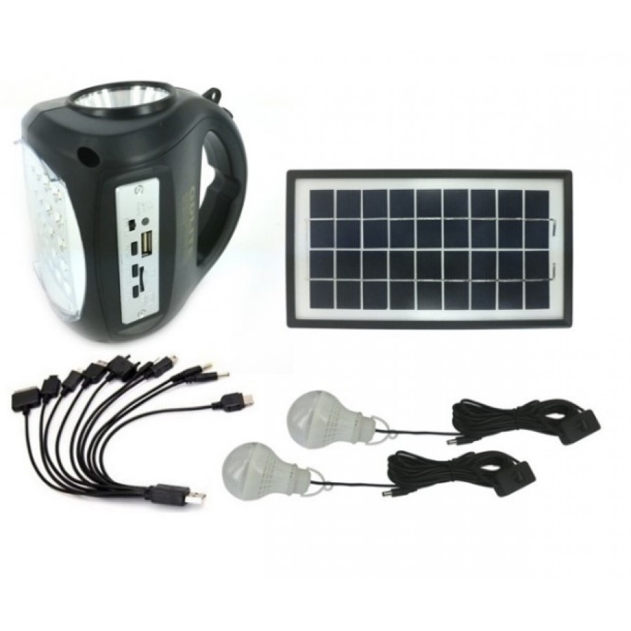 KIT PANOU SOLAR GDLITE GD8009 CU ACUMULATOR, USB, RADIO SI LUMINI ( Iluminat )