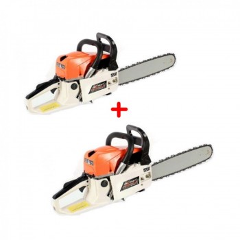 SET 2 drujbe profesionale pe benzina - 2.2 kw, lama 40 cm, 52 cc, 3 CP SET 2 drujbe profesionale pe benzina - 2.2 kw, lama 40 cm, 52 cc, 3 CP