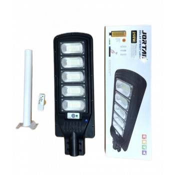 Lampa stradala Jortan  250W cu 5 cadrane , cu panou solar, senzor lumina, telecomanda COD0135Z Lampa stradala Jortan  250W cu 5 cadrane , cu panou solar, senzor lumina, telecomanda COD0135Z