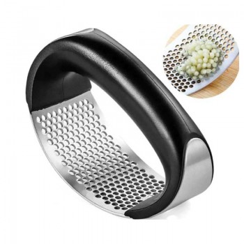 Presa usturoi manuala, curbata, maner ergonomic, inox COD08AL