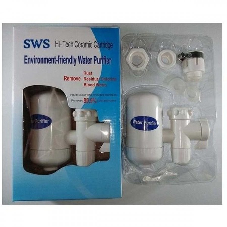 Filtru de apa Purificator, din ceramica, Montabil pe robinet, Hi-Tech SWS COD 014AL - Sanitare -wowreduceri.ro Filtru de apa Purificator, din ceramica, Montabil pe robinet, Hi-Tech SWS COD 014AL ( Sanitare )