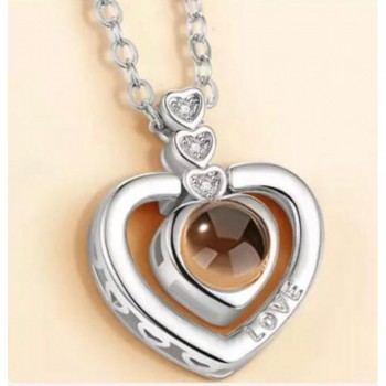 Lantisor-Te Iubesc de 100x altfel Silver Lantisor-Te Iubesc de 100x altfel Silver