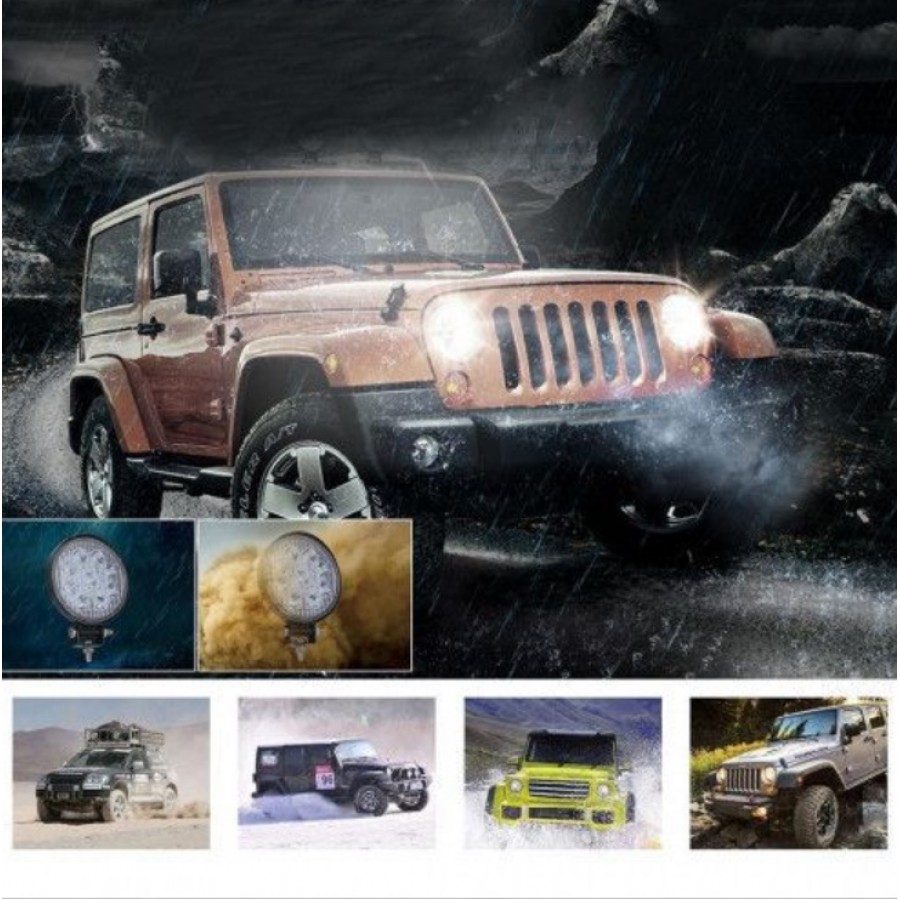 Set 2 proiectoare LED BAR, OFF ROAD, rotund, 9 LED, 27 W, 11 cm - ELECTRONICE -wowreduceri.ro Set 2 proiectoare LED BAR, OFF ROAD, rotund, 9 LED, 27 W, 11 cm - ELECTRONICE - wowreduceri.ro