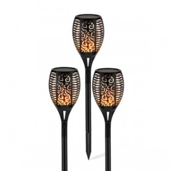SET 3 LAMPI SOLARE CU EFECT DE FLACARA, 45.5 CM SET 3 LAMPI SOLARE CU EFECT DE FLACARA, 45.5 CM