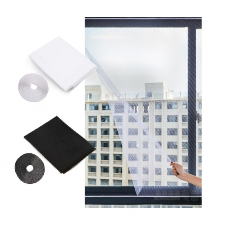 Set 5 plase impotriva insectelor pentru fereastra 130 x 150 cm, cu autoadeziv - Plasa umbrire - wowreduceri.ro