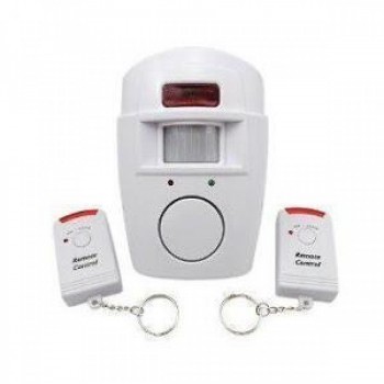Alarma wireless cu 2 telecomenzi si senzor de miscare cu infrarosu Alarma wireless cu 2 telecomenzi si senzor de miscare cu infrarosu