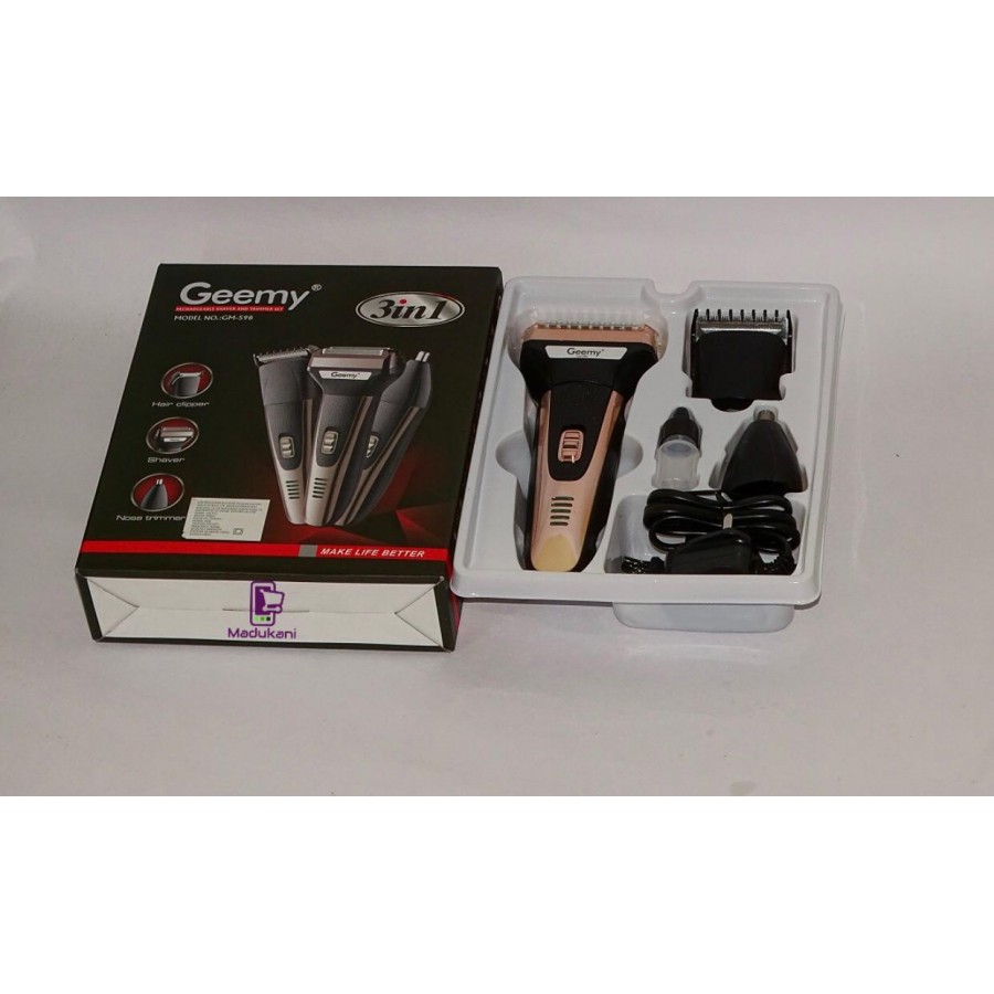 Aparat de tuns si ras 3 in 1 Gemei Multishaver Set Gm-598 - Sanatate&Frumusete - wowreduceri.ro