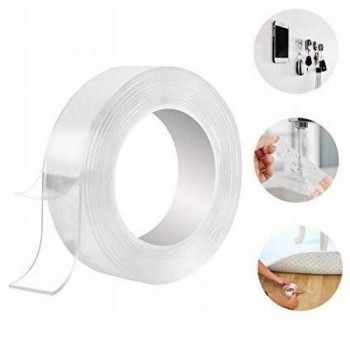 Banda Dublu Adezivă 2 m transparentă