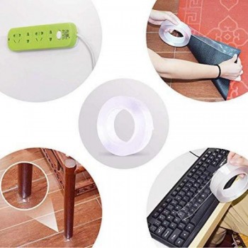 Banda Dublu Adezivă 2 m transparentă Banda Dublu Adezivă 2 m transparentă