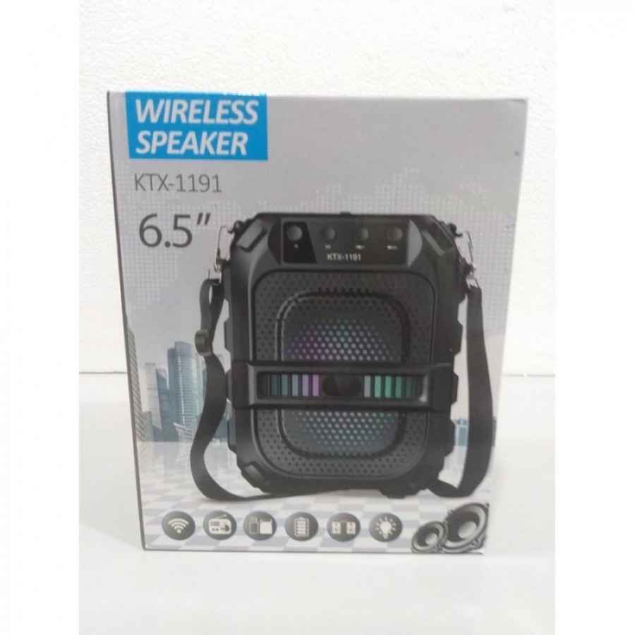 Boxa Portabila cu bluetooth, mp3, si joc de lumini, KTX 1191 - Boxe, Casti, Microfoane -wowreduceri.ro Boxa Portabila cu bluetooth, mp3, si joc de lumini, KTX 1191 - Boxe, Casti, Microfoane - wowreduceri.ro
