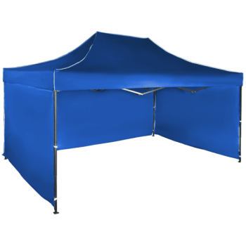 Cort IMPERMEABIL pavilion pliabil 3m * 4,5m, structura metalica, culoare ALBASTRU Cort IMPERMEABIL pavilion pliabil 3m * 4,5m, structura metalica, culoare ALBASTRU