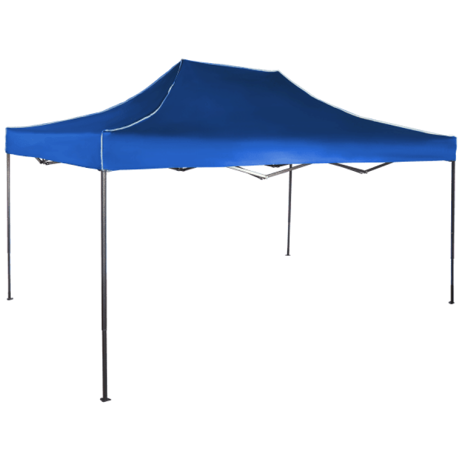 Cort IMPERMEABIL pavilion pliabil 3m * 4,5m, structura metalica, culoare ALBASTRU - Corturi - wowreduceri.ro