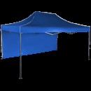 Cort IMPERMEABIL pavilion pliabil 3m * 4,5m, structura metalica, culoare ALBASTRU - Corturi - wowreduceri.ro