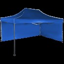 Cort IMPERMEABIL pavilion pliabil 3m * 4,5m, structura metalica, culoare ALBASTRU - Corturi - wowreduceri.ro