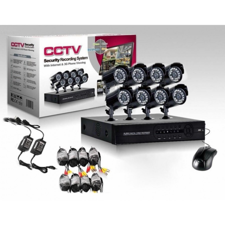 Kit de supraveghere HD 8 camere - Camere de supraveghere -wowreduceri.ro Kit de supraveghere HD 8 camere - Camere de supraveghere - wowreduceri.ro