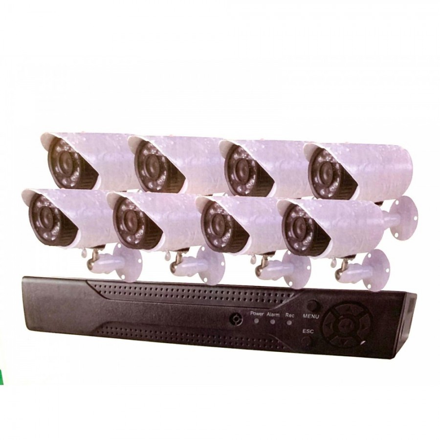 Kit de supraveghere HD 8 camere - Camere de supraveghere -wowreduceri.ro Kit de supraveghere HD 8 camere - Camere de supraveghere - wowreduceri.ro