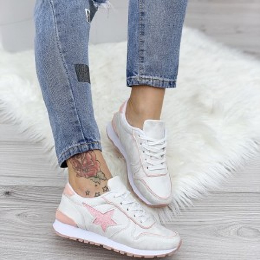 Pantofi Sport A-18 WHITE/ PINK R2/12/2 - Incaltaminte Sport -wowreduceri.ro Pantofi Sport A-18 WHITE/ PINK R2/12/2 ( Incaltaminte Sport )