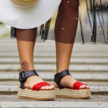 Sandale 2B5P Black/Red P3