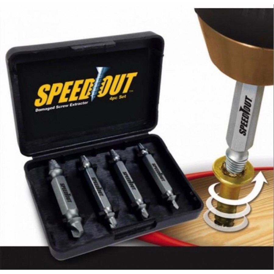 Set 4 burghie extractoare pentru suruburi rupte - Bucatarie -wowreduceri.ro Set 4 burghie extractoare pentru suruburi rupte ( Bucatarie )