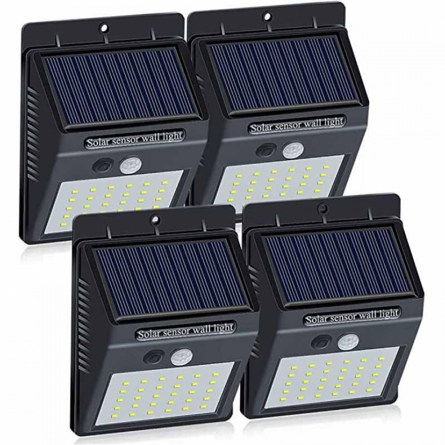 SET 4 Lampi Solare cu 30 LED,senzor de miscare si senzor de lumina - ELECTRONICE - wowreduceri.ro