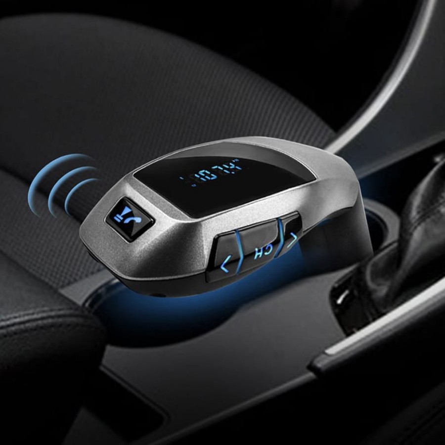X5 Bluetooth Car Kit MP3 Player Transmițător FM fără fir - Auto-Moto - wowreduceri.ro