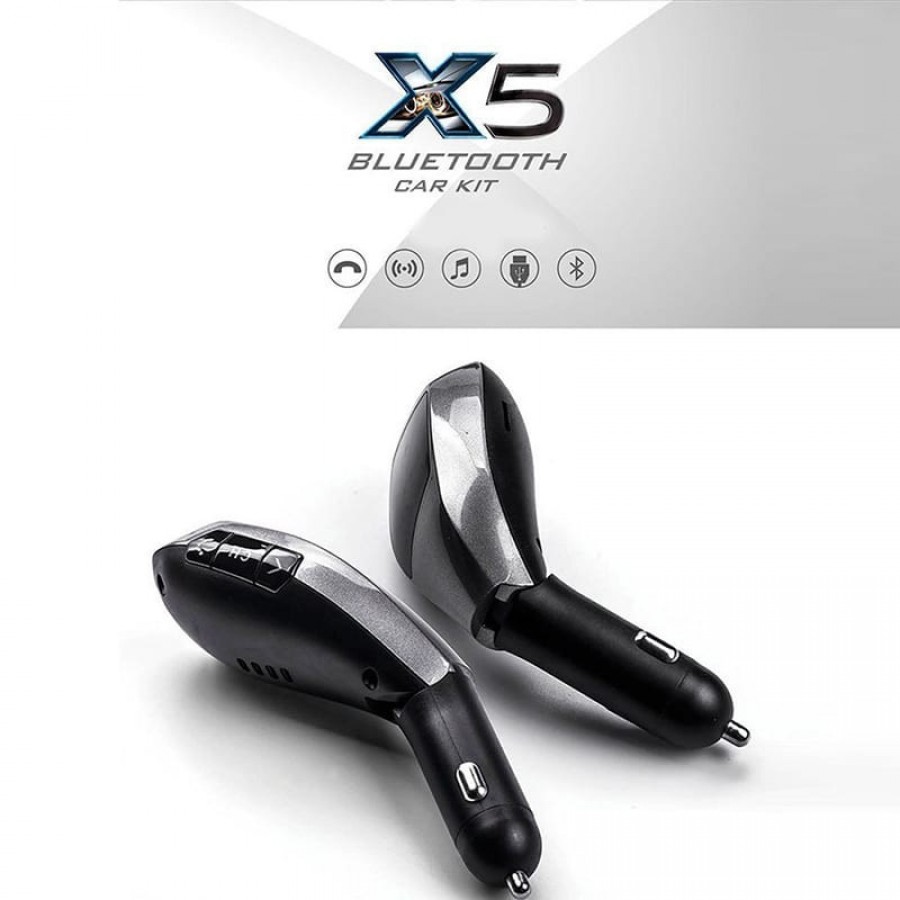 X5 Bluetooth Car Kit MP3 Player Transmițător FM fără fir - Auto-Moto - wowreduceri.ro