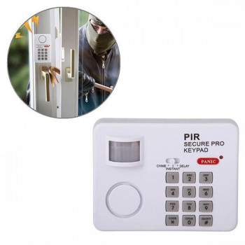 Alarma wireless cu senzor de miscare si cod de blocare / deblocare Alarma wireless cu senzor de miscare si cod de blocare / deblocare