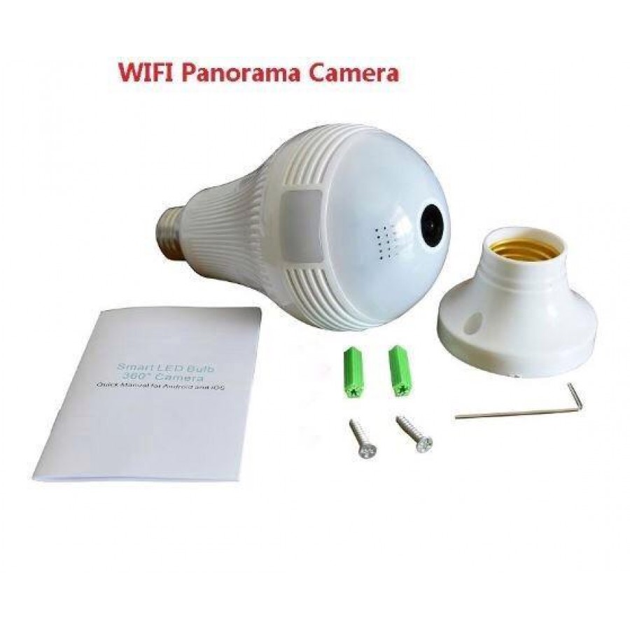 Camera supraveghere tip bec E27 IP WIFI, fullHD 1920*1080P, 2 mp, night vision, aplicatie telefon, alb - Camere de supraveghere -wowreduceri.ro Camera supraveghere tip bec E27 IP WIFI, fullHD 1920*1080P, 2 mp, night vision, aplicatie telefon, alb ( Camere de supraveghere )