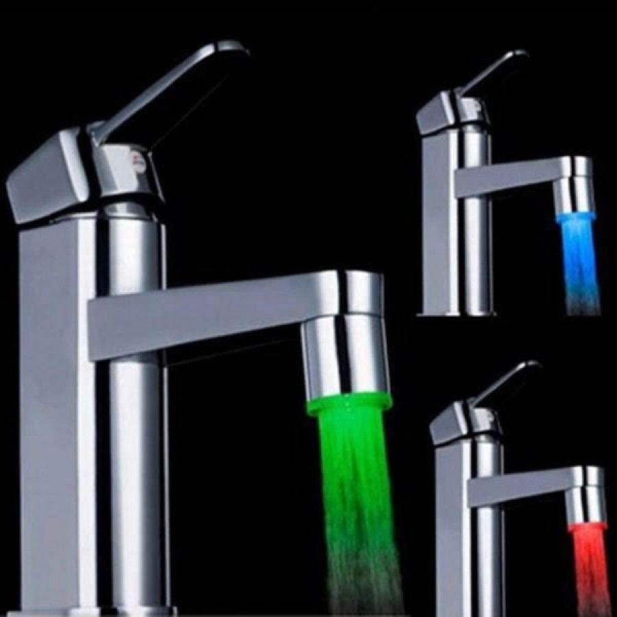 Cap de robinet cu LED multicolor - ELECTRONICE -wowreduceri.ro Cap de robinet cu LED multicolor ( ELECTRONICE )