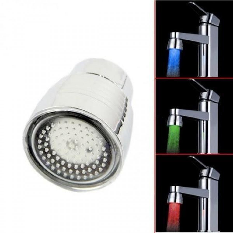 Cap de robinet cu LED multicolor - ELECTRONICE -wowreduceri.ro Cap de robinet cu LED multicolor ( ELECTRONICE )