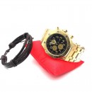 Ceas Ferrari Gold-Black+ Bratara Cadou - Ceasuri -wowreduceri.ro Ceas Ferrari Gold-Black+ Bratara Cadou ( Ceasuri )