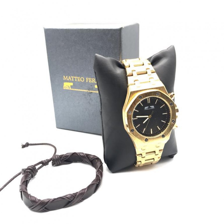 Ceas Ferrari Gold + Bratara Cadou - Ceasuri -wowreduceri.ro Ceas Ferrari Gold + Bratara Cadou ( Ceasuri )