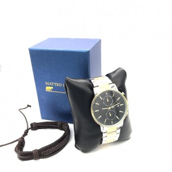 Ceas Ferrari Silver- Gold + Bratara Cadou Ceas Ferrari Silver- Gold + Bratara Cadou