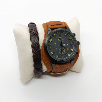 Ceas Matteo Ferari Leather pentru BARBATI + bratara CADOU Ceas Matteo Ferari Leather pentru BARBATI + bratara CADOU