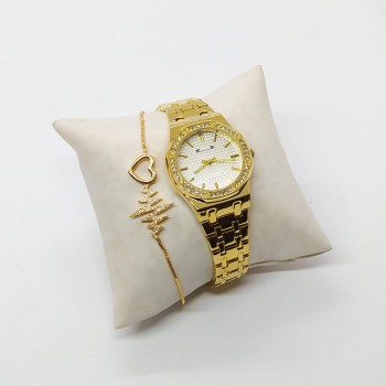 Ceas Matteo Ferari White-Gold pentru DAMA + bratara CADOU Ceas Matteo Ferari White-Gold pentru DAMA + bratara CADOU