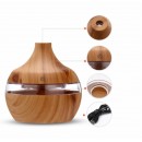 Difuzor aromaterapie cu efect umidificator UPH, alimentare USB, 300 ml, culoare Lemn ( Dispozitive De Aromaterapie )