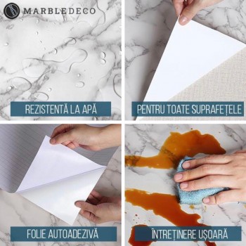 Folie Autoadeziva Efect de Marmura, 2 Role Folie Autoadeziva Efect de Marmura, 2 Role