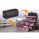 Geanta/organizator pentru cosmetice make-up si accesorii Roll-N-Go, negru ( Sanatate&Frumusete )