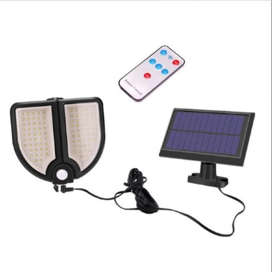 Lampa solara 90 LED, senzor de miscare, telecomanda - Panouri solare - wowreduceri.ro