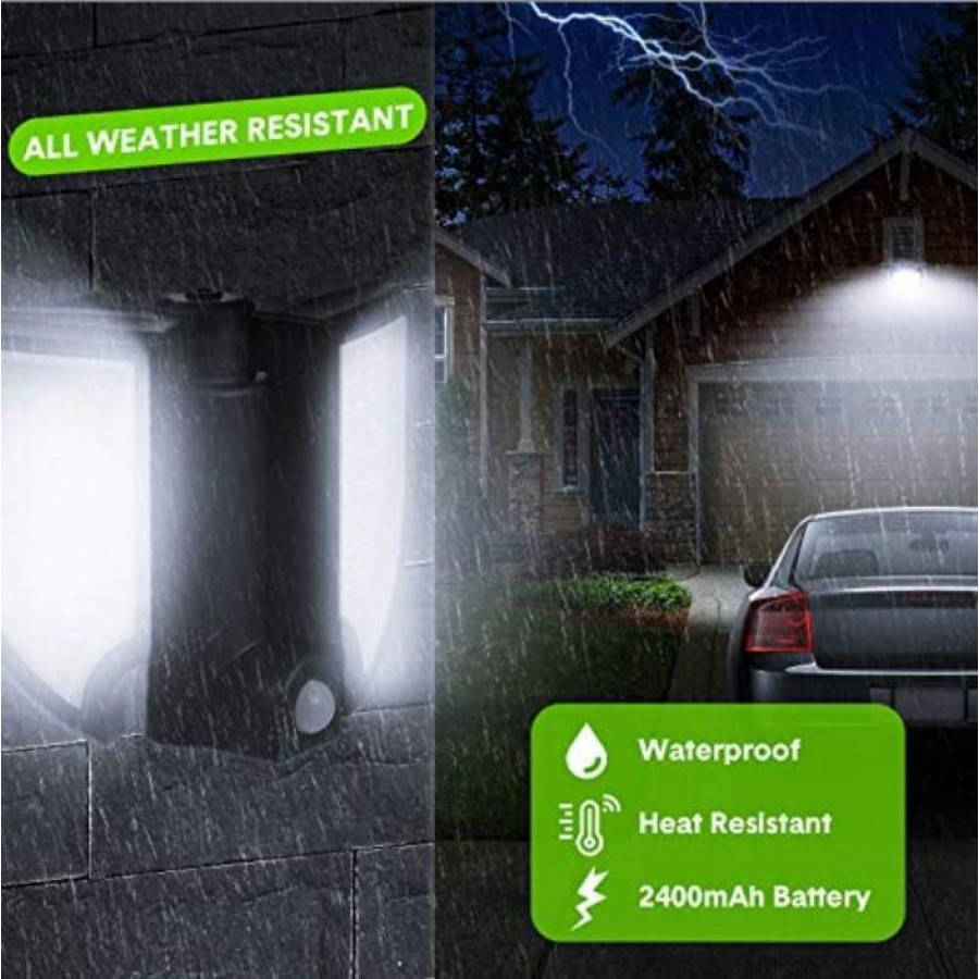 Lampa solara 90 LED, senzor de miscare, telecomanda - Panouri solare - wowreduceri.ro