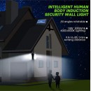 Lampa solara 90 LED, senzor de miscare, telecomanda - Panouri solare - wowreduceri.ro