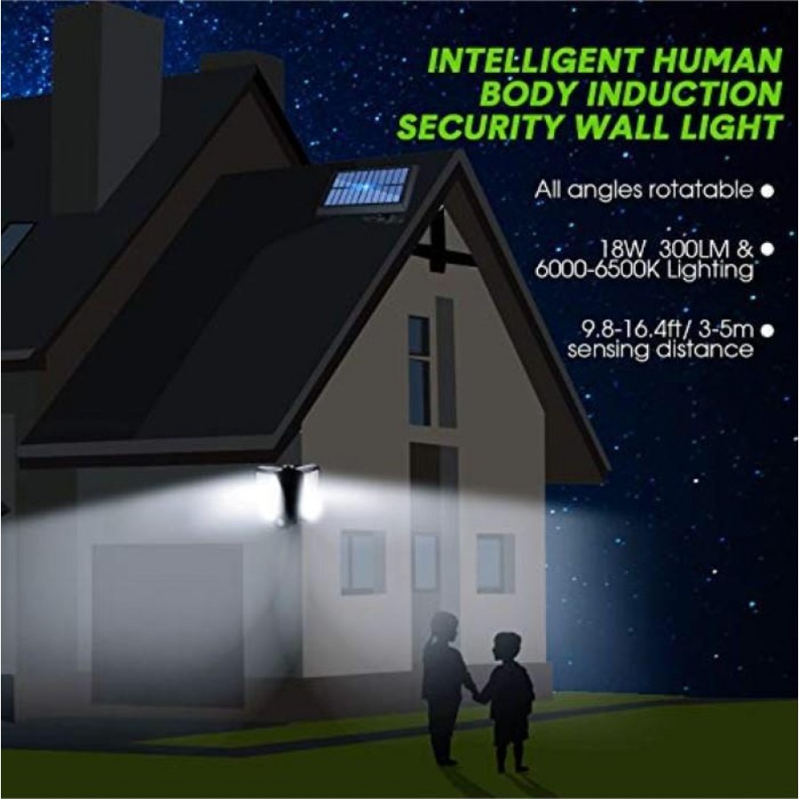 Lampa solara 90 LED, senzor de miscare, telecomanda - Panouri solare - wowreduceri.ro