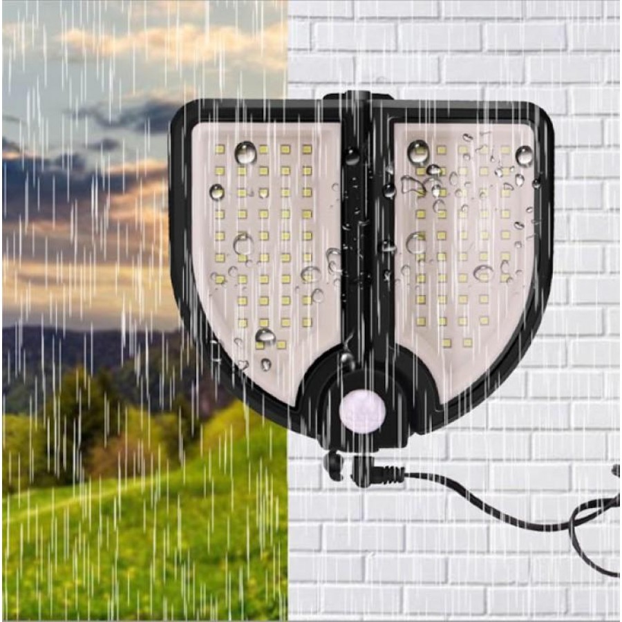 Lampa solara 90 LED, senzor de miscare, telecomanda - Panouri solare - wowreduceri.ro