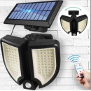Lampa solara 90 LED, senzor de miscare, telecomanda - Panouri solare - wowreduceri.ro