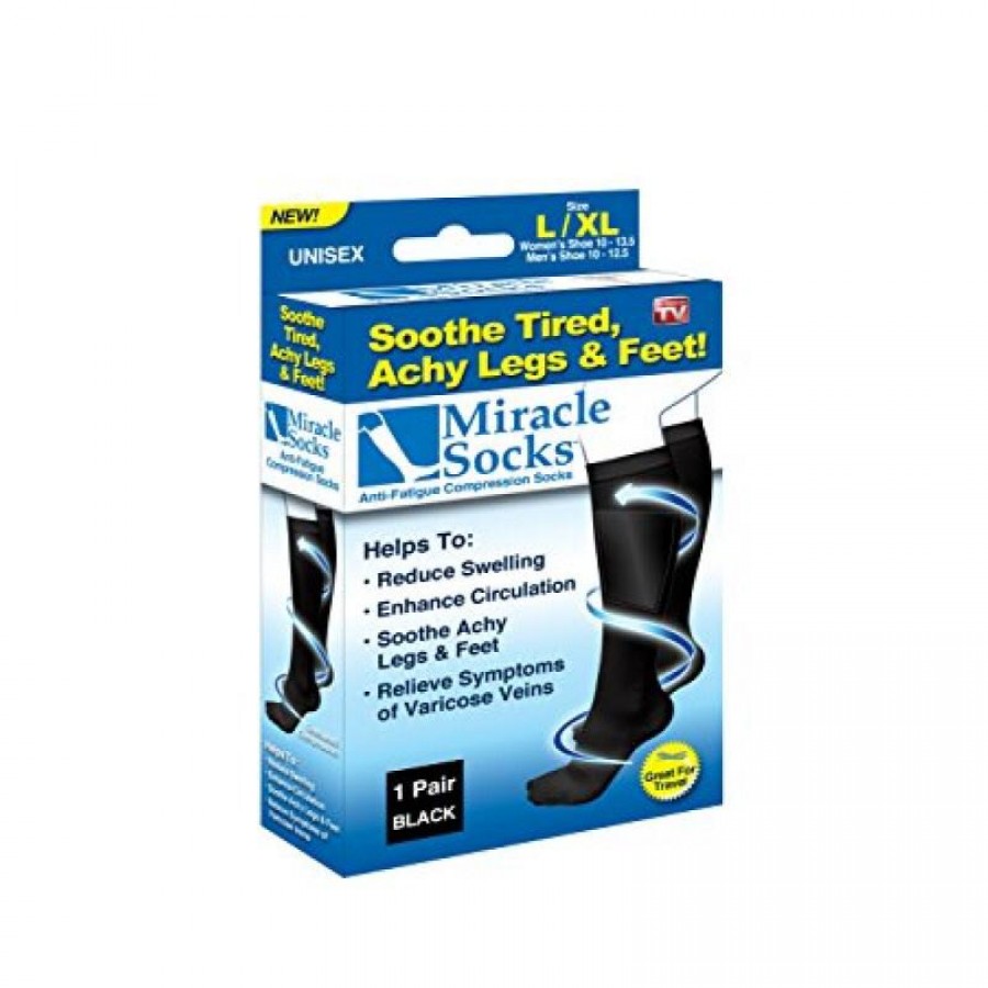 Miracle Socks - Șosete medicale de compresie - 1 pereche - Sanatate&Frumusete -wowreduceri.ro Miracle Socks - Șosete medicale de compresie - 1 pereche ( Sanatate&Frumusete )