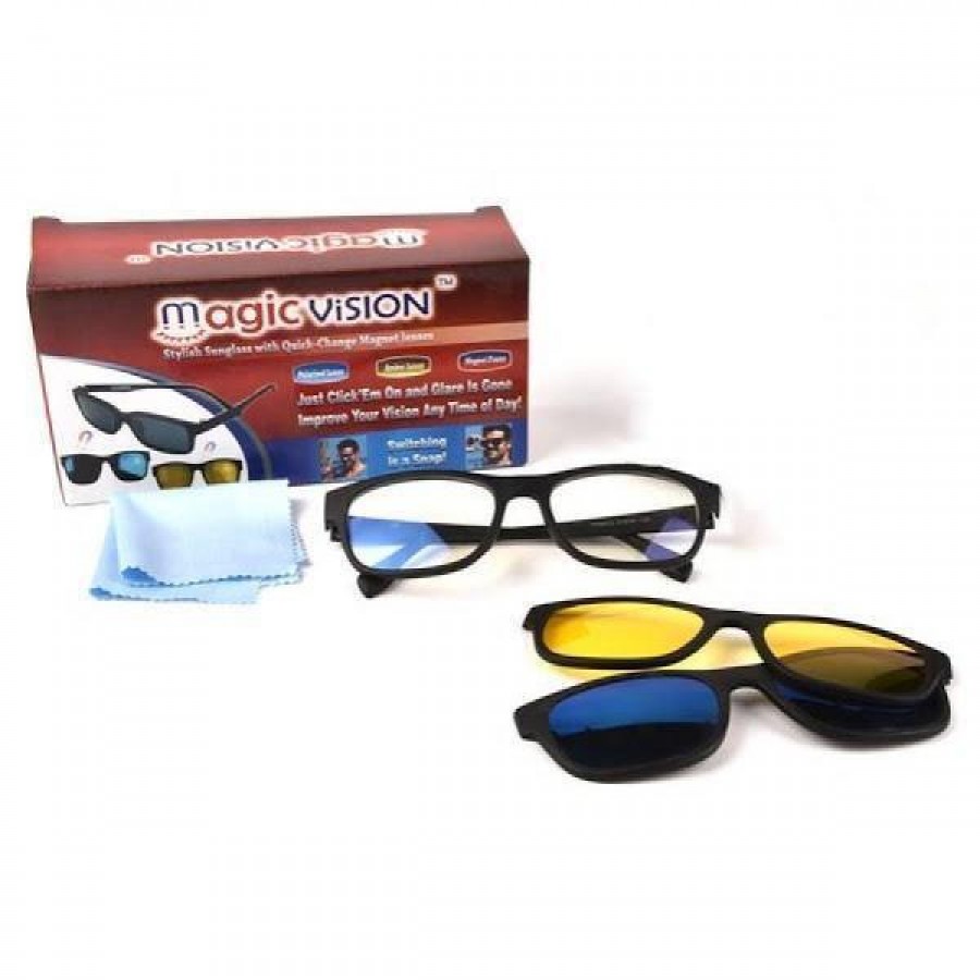 Ochelari de soare magnetici cu lentile interschimbabile Magic Vision - OCHELARI DE SOARE -wowreduceri.ro Ochelari de soare magnetici cu lentile interschimbabile Magic Vision ( OCHELARI DE SOARE )