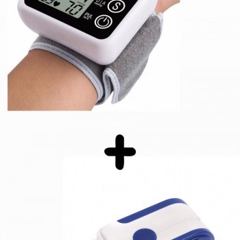 Oferta 2021 Tensiometru pentru incheietura mainii + Aparat de masurare puls, Oximetru pentru deget cu display Oferta 2021 Tensiometru pentru incheietura mainii + Aparat de masurare puls, Oximetru pentru deget cu display